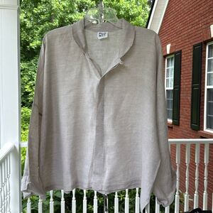 Planet Light Tan Oversized Blouse - One Size Fits All